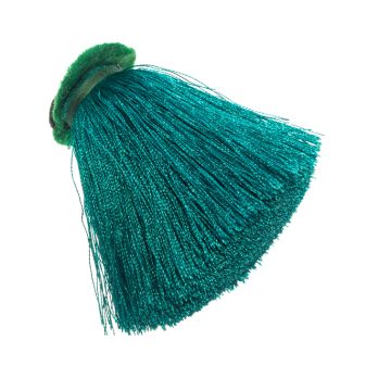 Blue Grass Pom Pom Clip