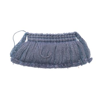 Blueberry Bin End Cotton Ruche Fringe