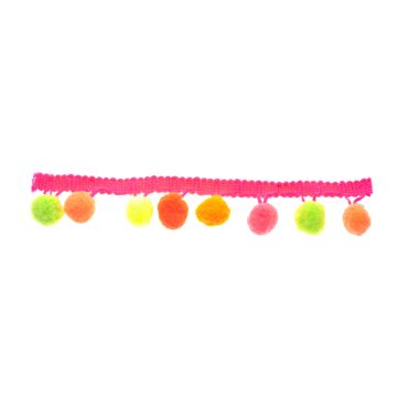 Bright Pom Pom Fringe