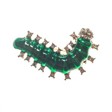 Caterpillar Brooch