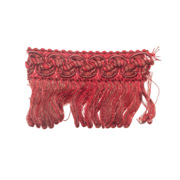 Dark Amaryllis Bin End Looped Fringe