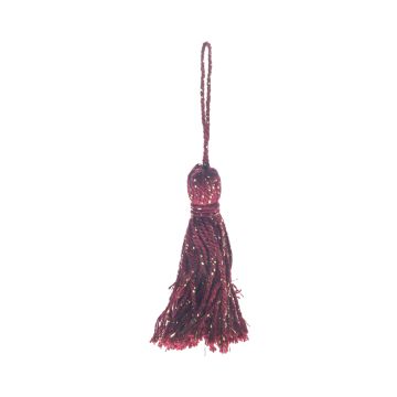 Dark Amaryllis Lurex Tassel