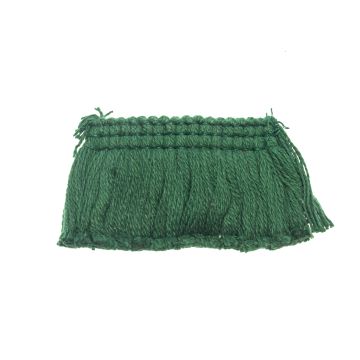 Deep Forest Bin End Cotton Ruche Fringe