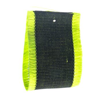 Fluro Yellow Fringe Edge Grosgrain Ribbon