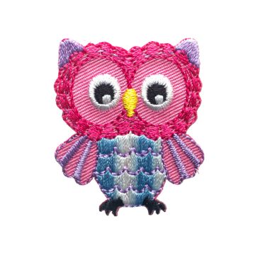 Geranium Pink Owl Motif