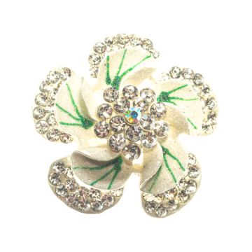 Silver Flower Brooch