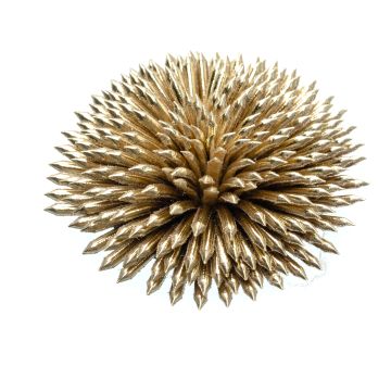 Gold Faux Leather Sea Urchin
