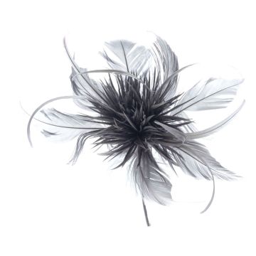Grey Slate Feather Flower