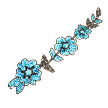 Himalayan Poppy Sequin Motif