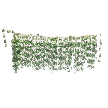 Leaf Green Sequin Fringe 50mm