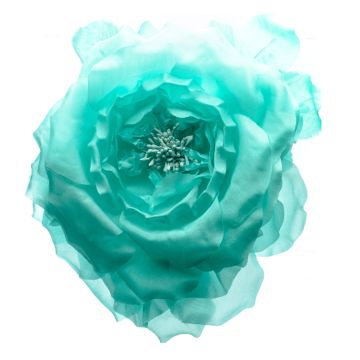 Light Aquamarine Silk Rose