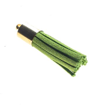 Lime Suede Tassel