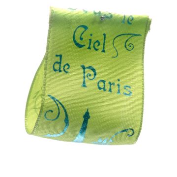 Lime Wired Paris Ribbon