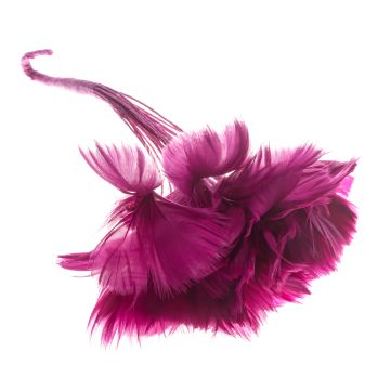 Magenta Feather Flower