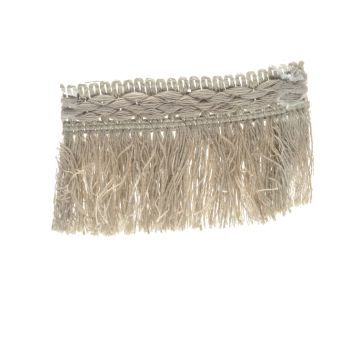 Natural Bin End Linen & Cotton Fringe 60mm