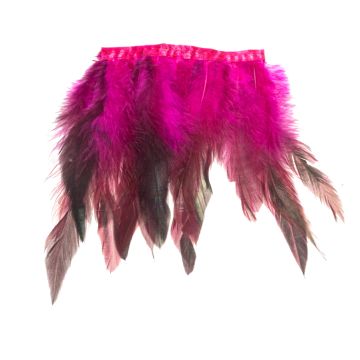 Old Fuchsia Feather Fringe