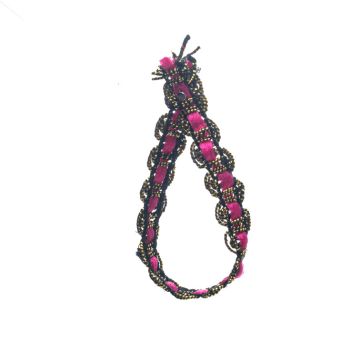 Old Fuchsia Metallic Ribbon