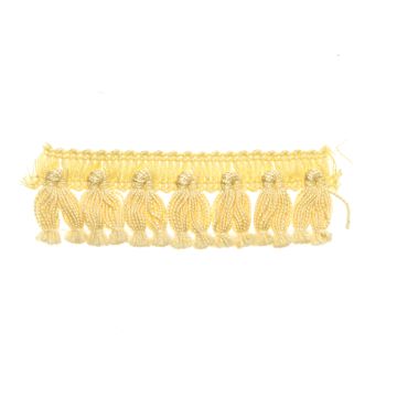 Oyster Shell Bin End Cotton Tassel Fringe