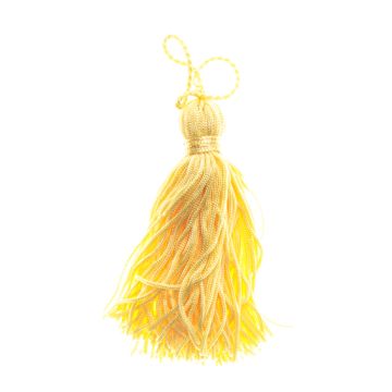 Pale Lemon Rayon Key Tassel 80mm