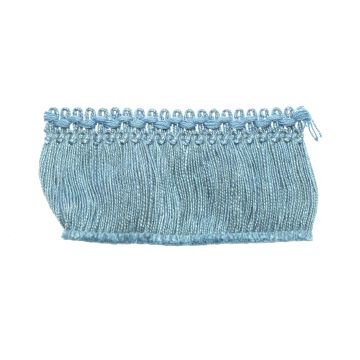 Pale Lobelia Bin End Cotton Fringe - bin end