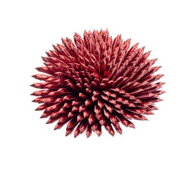 Peonie Red Faux Leather Sea Urchin
