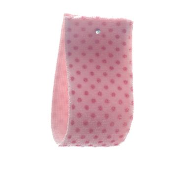 Pink Impatience Stretch Dot Velvet Ribbon