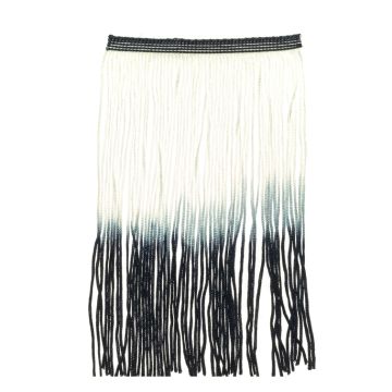 Pitch Blue Ombre Fringe