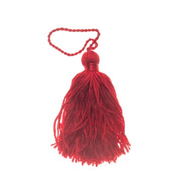 Post Box Red Rayon Key Tassel 80mm