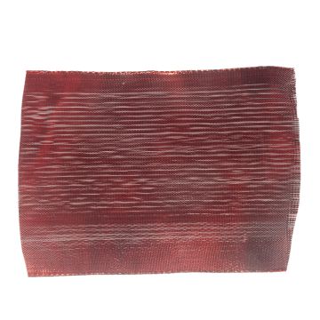 Post Box Red Wired Metallic Ribbon