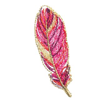 Rhubarb Feather Motif