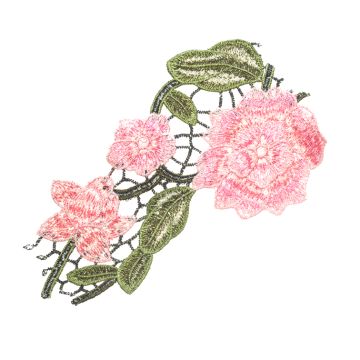 Rose Pink Rose Lace