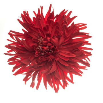 Ruby Slippers Fabric Flower