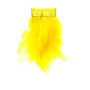 Sherbet Lemon Marabou Fringe