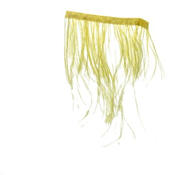 Sherbet Lemon Ostrich Fringe 120mm