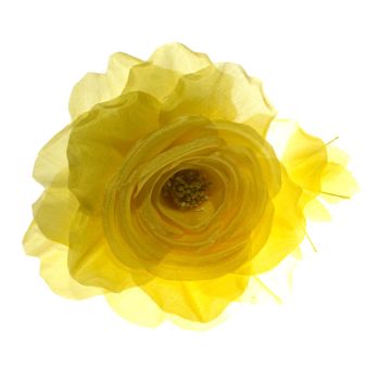 Sherbet Lemon Silk Flower