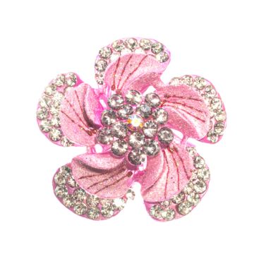 Pink Flower Brooch