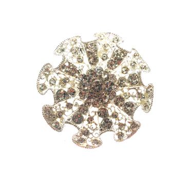 Silver Flower Brooch