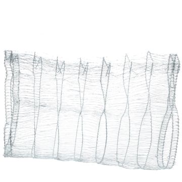 Silver Metallic Wired Ribbon