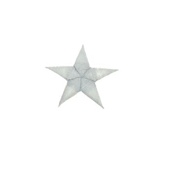 Silver Star Motif 60mm