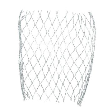 Silver Wired Mesh Ribbon