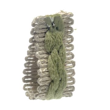 Sludge Green Bin End Linen & Cotton Braid