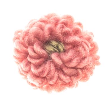 Vintage Blusher Wool Flower