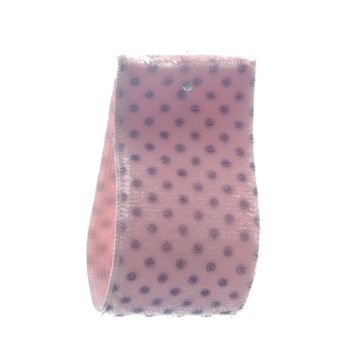 Vintage Blusher Stretch Dot Velvet Ribbon