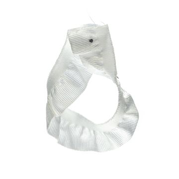 White Stretch Frill Tape