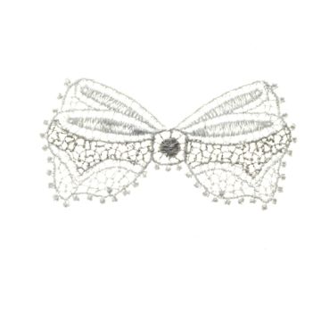 White Lace Bow