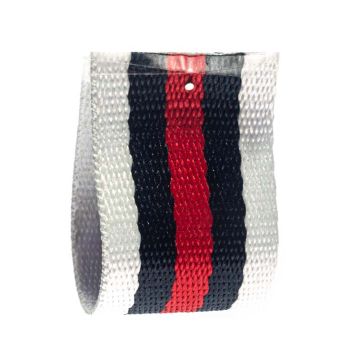 White Navy Red Striped Belting