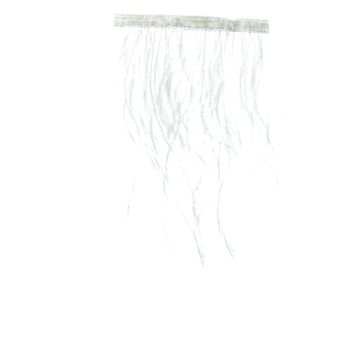 White Ostrich Fringe 120mm