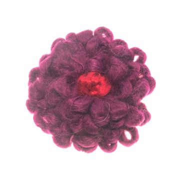 Wine Wool Flower