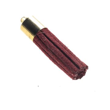 Wine Suede Tassel