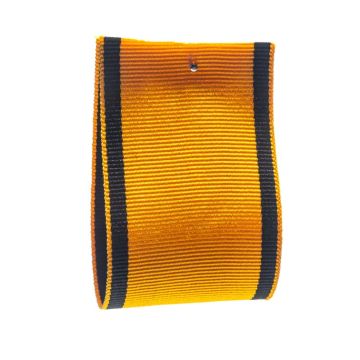 Yellow Black Striped Grosgrain